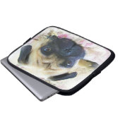 Mops Laptopschutzhülle (Vorne Knopf)