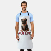 Mops Leben Adorable Mops Hund Schürze (Getragen)