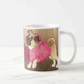 "Mops-Leben" Hoodie-Tasse Kaffeetasse