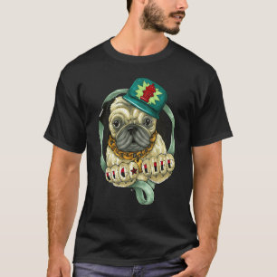 Mops Leben Illustration T-Shirt
