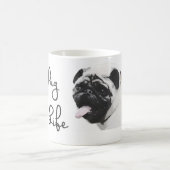 Mops-Leben Kaffeetasse (Mittel)