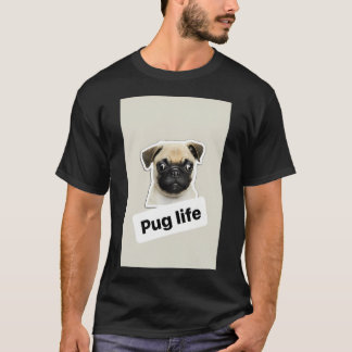 Mops Leben lustiger Text / Mops /Hund / Welpe T-Shirt