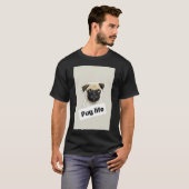 Mops Leben lustiger Text / Mops /Hund / Welpe T-Shirt (Vorne ganz)