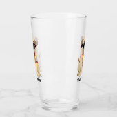 Mops-Leben-Nameliterglas Glas (Links)