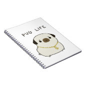 Mops-Leben Notizblock (Rechte Seite)