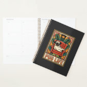 Mops Leben Retro-Folk-Art-Hund Planer (Anzeige)