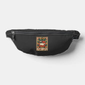 Mops Leben Retro-Folklore-Kunst Hund Bauchtasche (Ablage )