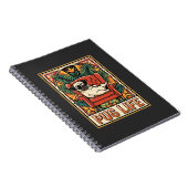Mops Leben Retro-Folklore-Kunst Hund Notizblock (Rechte Seite)