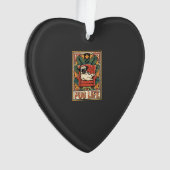 Mops Leben Retro-Folklore-Kunst Hund Ornament (Vorderseite)