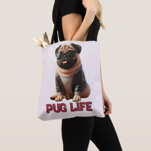 Mops Leben Süßer Mops Hund Tasche