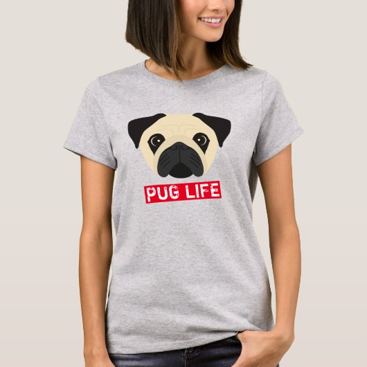Mops Leben T-Shirt (Vorderseite)