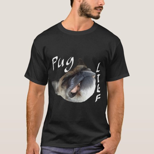 Mops Leben T-Shirt (Vorderseite)