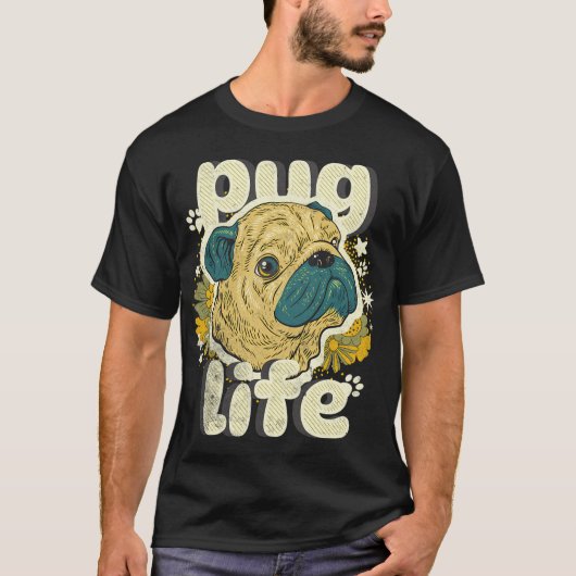 Mops Leben T-Shirt (Vorderseite)