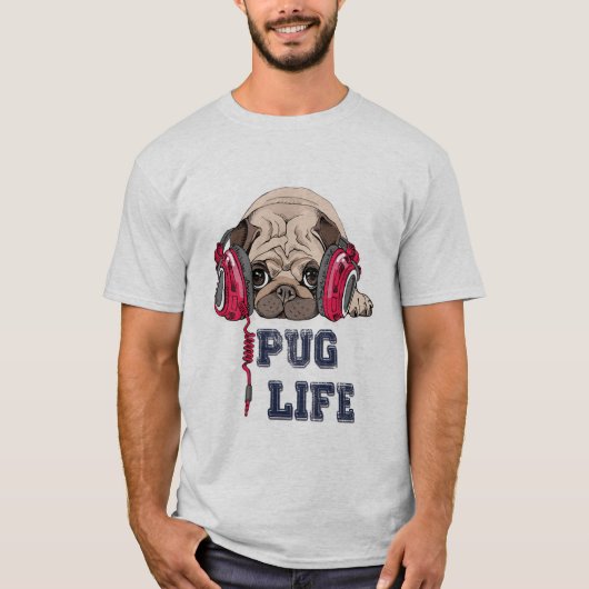 Mops-Leben-T - Shirts (Vorderseite)