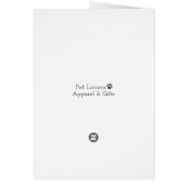 Mops-Leben-Wortspiel-Gruß-Karte (Hinten)