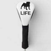 Mops-Lebenssilo Golf Headcover (Vorderseite)