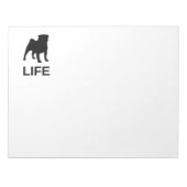 Mops-Lebenssilo Notizblock (Vorderseite)