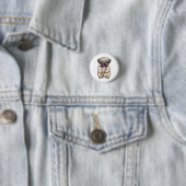Mops leckendes Eis Button (Beispiel)