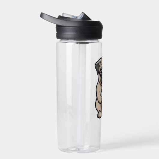 Mops leckendes Eis Trinkflasche (Rechts)