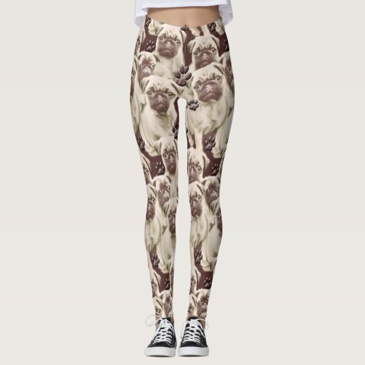 Mops-Leggings Leggings (Vorderseite)