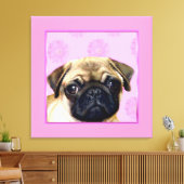 Mops Leinwanddruck (Insitu (Wohnzimmer))