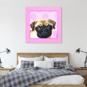 Mops Leinwanddruck (Insitu (Schlafzimmer))