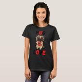 Mops Liebe Klassischer T - Shirt 150 (Vorne ganz)