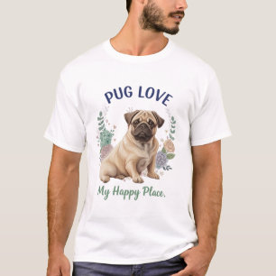 Mops Liebe Kronhund Lover T - Shirt