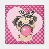 Mops Liebe Magnet (Vorne)