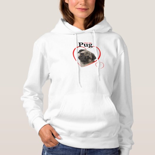 Mops Liebe Shirt (Vorderseite)