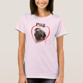 Mops Liebe Shirt (Vorderseite)
