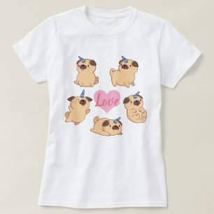 Mops Liebe T - Shirt