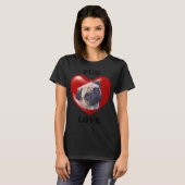 Mops Liebe T-Shirt (Vorne ganz)