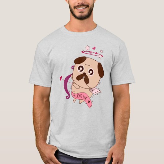 Mops Liebe T-Shirt (Vorderseite)