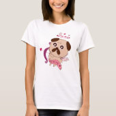 Mops Liebe T-Shirt (Vorderseite)
