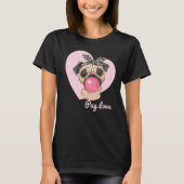 Mops Liebe T-Shirt (Vorderseite)