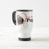 Mops Liebe Tasse (Vorderseite Links)
