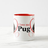 Mops Liebe Tasse (Mittel)