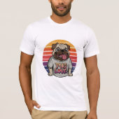 Mops Liebe Vibes T-Shirt (Vorderseite)