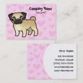 Mops-Liebe Visitenkarte (Vorne/Hinten)