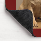 Mops-Liebe-Welpen-Hund-Braun-Computermauspad Mousepad (Ecke)