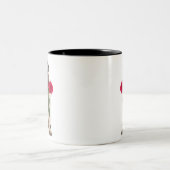 Mops-Liebe Zweifarbige Tasse (Mittel)