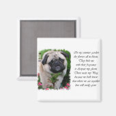 Mops Liebhaber Geschenke Magnet (Vorderseite/Rückseite)