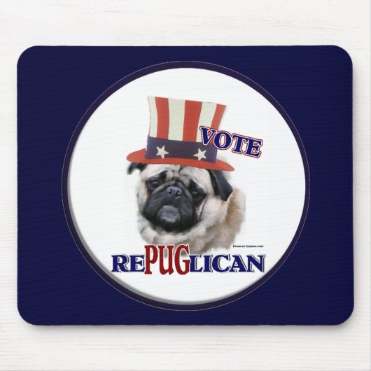 Mops Liebhaber Geschenke Mousepad (Vorne)