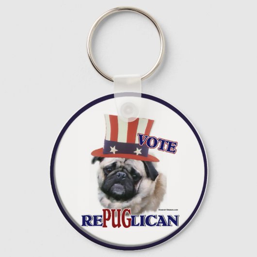 Mops Liebhaber Geschenke Schlüsselanhänger (Vorderseite)