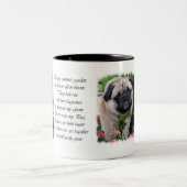 Mops Liebhaber Geschenke Zweifarbige Tasse (Mittel)