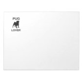 Mops Liebhaber Notizblock (Vorderseite)