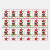 Mops Liebhaber Weihnachten Geschenkpapier Set (Vorderseite 3)