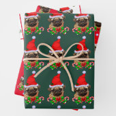 Mops Liebhaber Weihnachten Geschenkpapier Set (Beispiel)