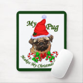 Mops Liebhaber Weihnachtsgeschenke Mousepad (Mit Mouse)